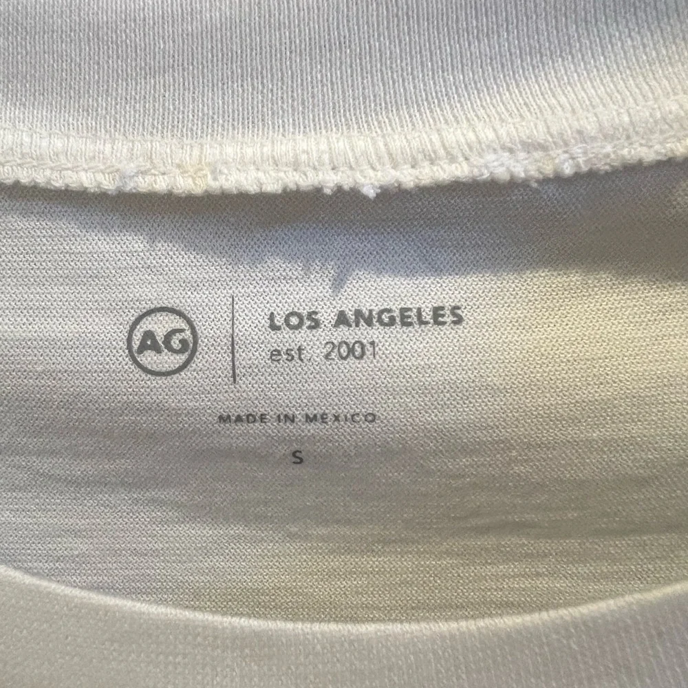 Ag Adriano Goldschmied White Floral Graphic  Jagger Tee - Picture 6 of 7